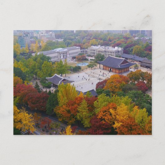 Briefkaart Deoksugung Palace, Seoul, Zuid-Korea (Voorkant)