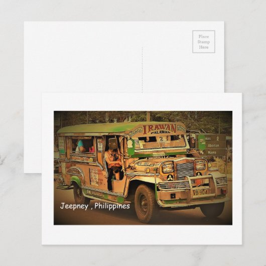 Briefkaart der Filipijnen (Voorkant / Achterkant)