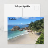 Briefkaart der Seychellen (Voorkant / Achterkant)