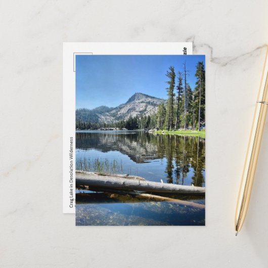 Briefkaart - Desolation Wilderness, Californië (Voorkant / Achterkant in situ)