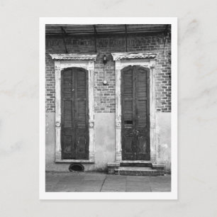 Briefkaart deur en venster