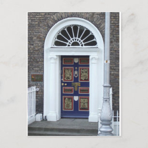 Briefkaart: Deuren van Dublin Briefkaart