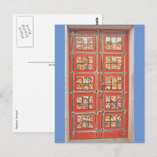 Briefkaart - Deuren van Madeira (Voorkant / Achterkant)