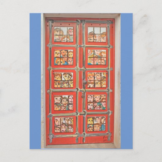 Briefkaart - Deuren van Madeira (Voorkant)