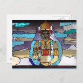 Briefkaart Dhanvantari (Voorkant / Achterkant)