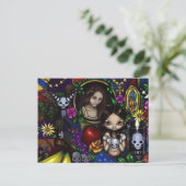 briefkaart "Dia de los Muertos" (Staand voorkant)