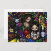 briefkaart "Dia de los Muertos" (Voorkant / Achterkant)