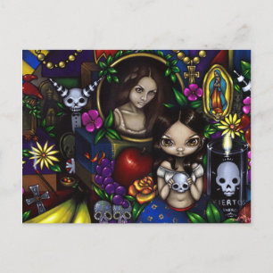 briefkaart "Dia de los Muertos"