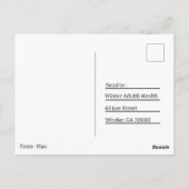 Briefkaart die Japan afreist (Achterkant)