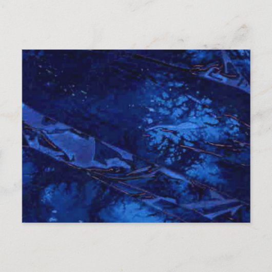 briefkaart "Diep Waters" Abstract ontwerp (Voorkant)