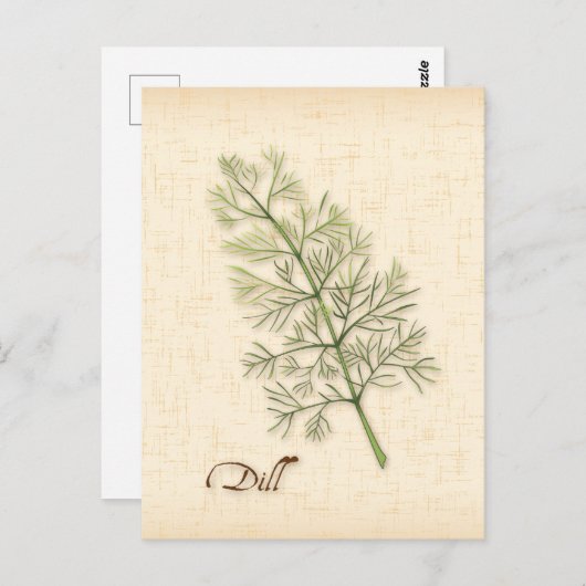 Briefkaart Dill Herb aanpassen (Voorkant / Achterkant)