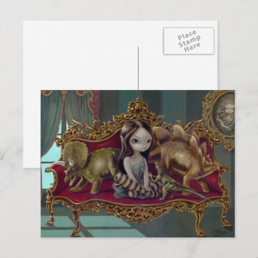 briefkaart "Dinosaur Friends I" (Voorkant / Achterkant)