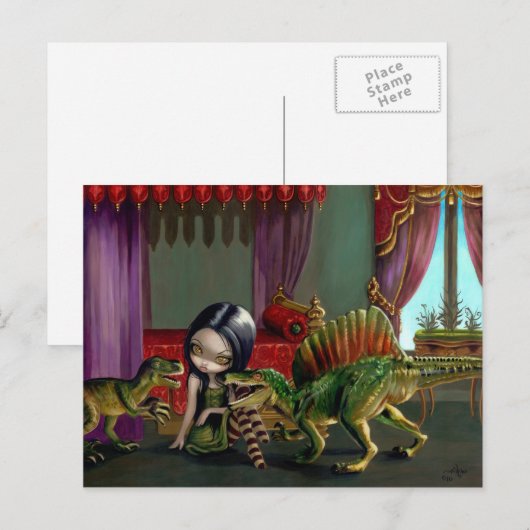 briefkaart "Dinosaur Friends II" (Voorkant / Achterkant)