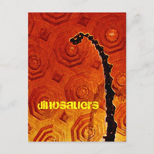 briefkaart dinosauriërs (Voorkant)