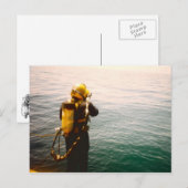 briefkaart "Diver Splash" (Voorkant / Achterkant)