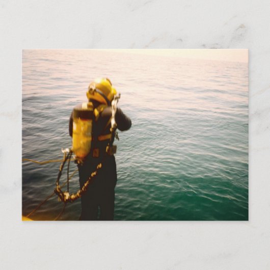 briefkaart "Diver Splash" (Voorkant)