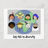 briefkaart "Diversiteit" (Voorkant)