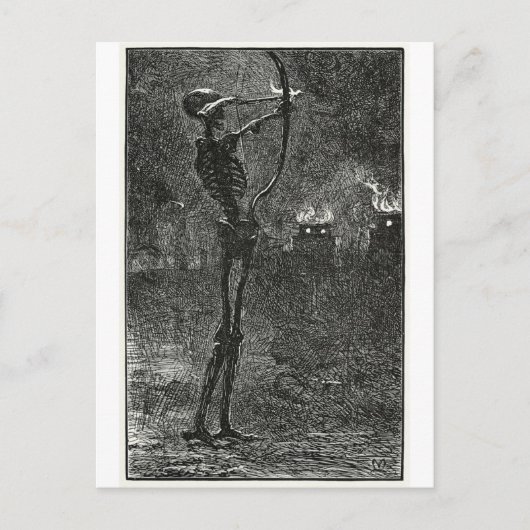 Briefkaart dodenverdelende pijlen (Voorkant)