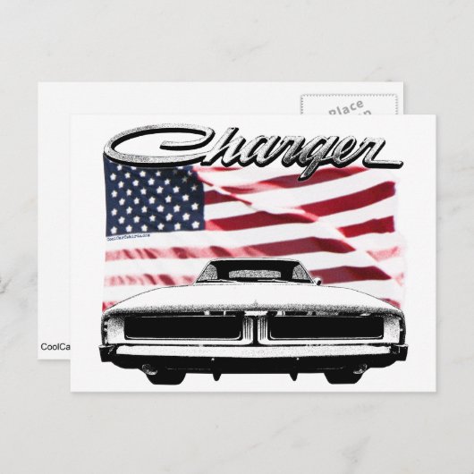 Briefkaart Dodge-lader (Voorkant / Achterkant)