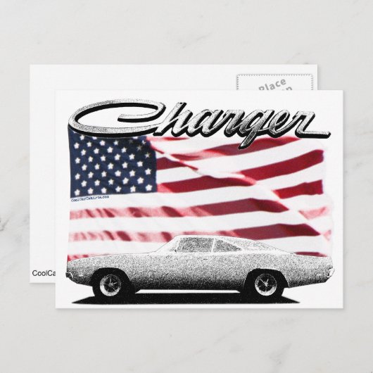 Briefkaart Dodge-lader (Voorkant / Achterkant)