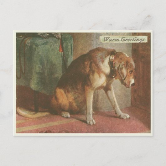  Briefkaart Dog [met toegevoegde groettekst] (Voorkant)