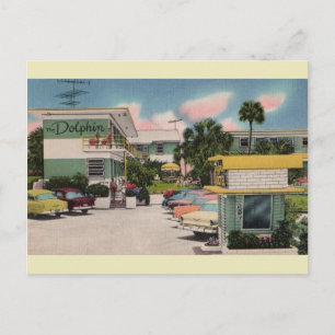  Briefkaart Dolphin Motel Daytona Beach
