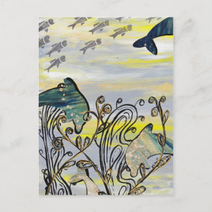 Briefkaart Dolphin Splash