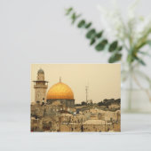 Briefkaart Dome of Rock, Jeruzalem Israel (Staand voorkant)
