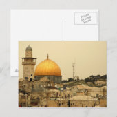 Briefkaart Dome of Rock, Jeruzalem Israel (Voorkant / Achterkant)
