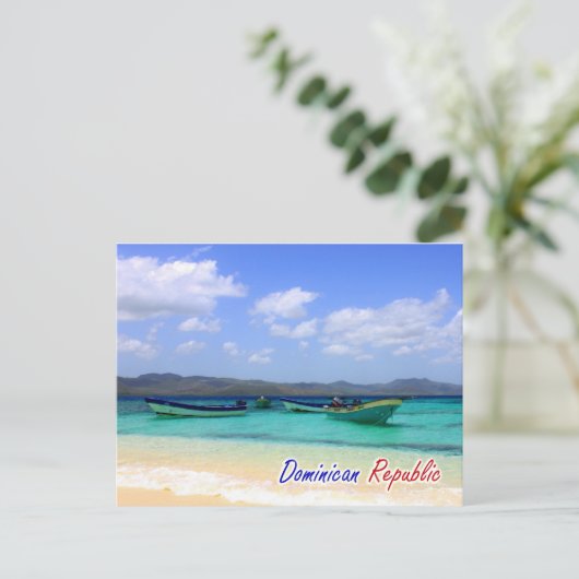 Briefkaart Dominicaanse Republiek (Staand voorkant)