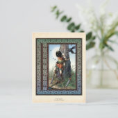 briefkaart "Dood van Cuchulainn" (Staand voorkant)