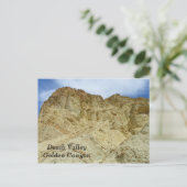 Briefkaart Doodvallei/Golden Canyon! (Staand voorkant)