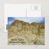 Briefkaart Doodvallei/Golden Canyon! (Voorkant / Achterkant)