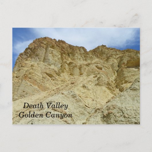 Briefkaart Doodvallei/Golden Canyon! (Voorkant)