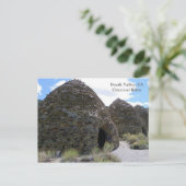 Briefkaart doodvallei/houtskool Kilns. (Staand voorkant)