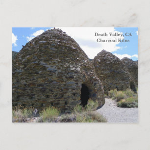 Briefkaart doodvallei/houtskool Kilns.