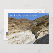 Briefkaart doodvallei/mozaïekkanon! (Voorkant / Achterkant)