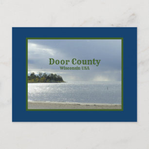 BRIEFKAART, DOOR COUNTY, WISCONSIN/SHIMMERY SILVER BRIEFKAART