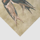 Briefkaart doorslikken tissuepapier (Detail)