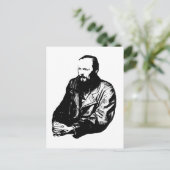 Briefkaart Dostoyevsky (Staand voorkant)