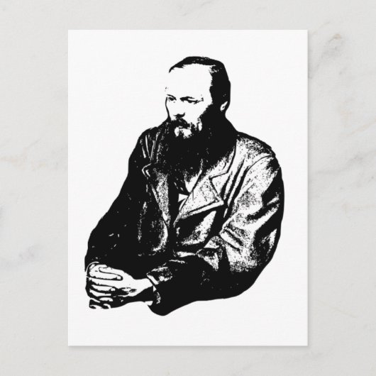 Briefkaart Dostoyevsky (Voorkant)