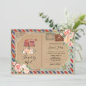  Briefkaart Douche per mail Baby shower (Staand voorkant)