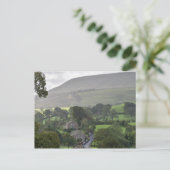 Briefkaart Downham Village and Pendle Hill (Staand voorkant)