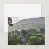 Briefkaart Downham Village and Pendle Hill (Voorkant / Achterkant)