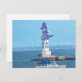 Briefkaart - Draak over LA Harbour Light (Voorkant / Achterkant)