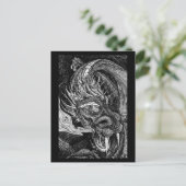 Briefkaart dragon (Staand voorkant)