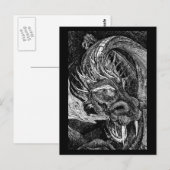 Briefkaart dragon (Voorkant / Achterkant)