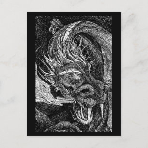 Briefkaart dragon