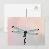 Briefkaart Dragonfly ion Pastels (Voorkant / Achterkant)