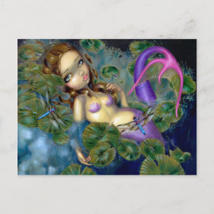 briefkaart "Dragonfly Mermaid"
